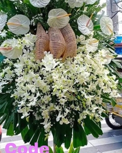 anthorium & Orchids Standing Spray