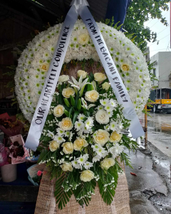 Elegant Sympathy Flower Stand
